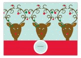 Festive Rudolph Photo Card