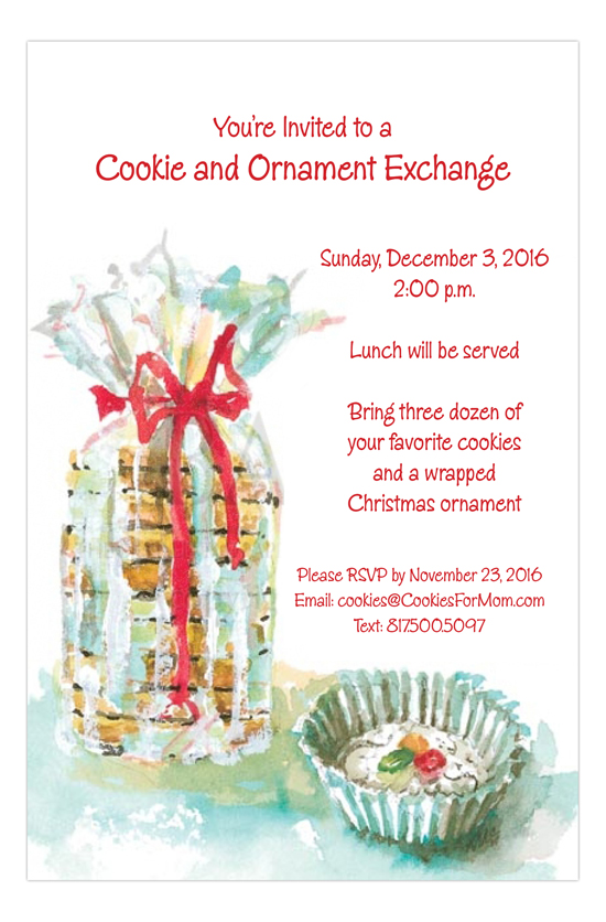 Cookies Cookies Cookies Invitation