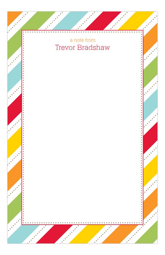 Fruit Stripes Notepad