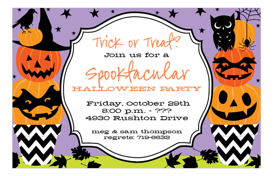 Happy Jacks Invitation | Cute Halloween Invitation Ideas