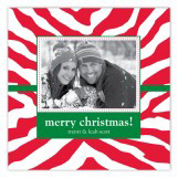 Holiday Zebra Photo Card